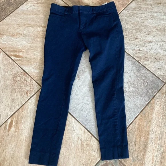 banana republic blue dress pants Banana Republic Men's Slim Wrinkle-Resistant Dress Pant Navy Blue Size 32W 32L